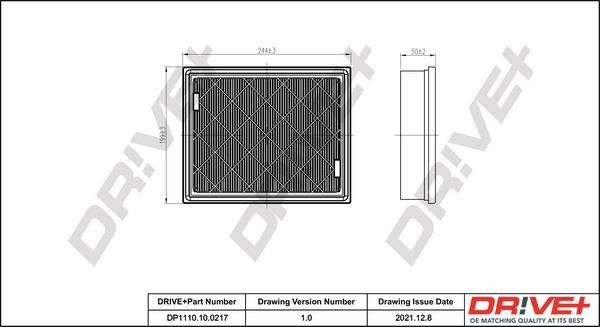 Dr!ve+ DP1110.10.0217 Air filter DP1110100217