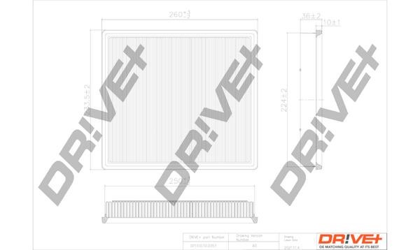 Dr!ve+ DP1110.10.0357 Air filter DP1110100357
