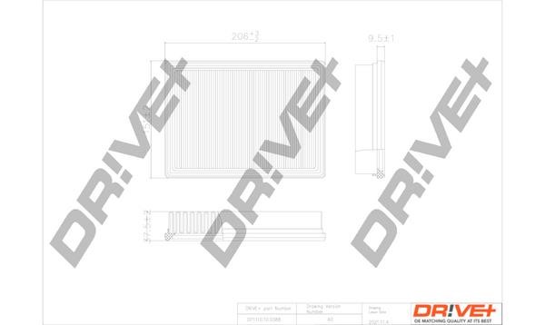 Dr!ve+ DP1110.10.0388 Air filter DP1110100388