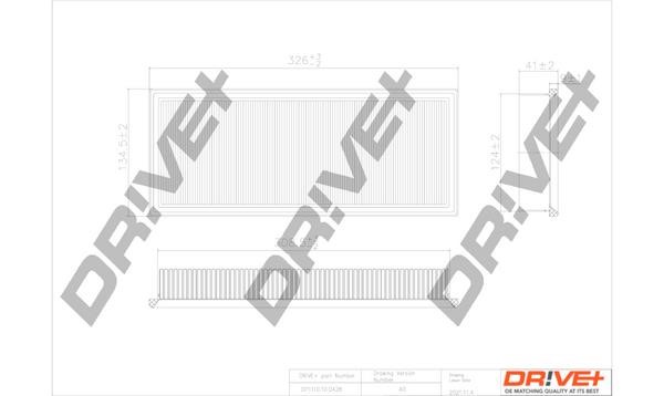 Dr!ve+ DP1110.10.0428 Air filter DP1110100428