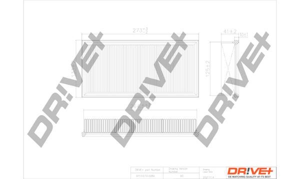 Dr!ve+ DP1110.10.0289 Air filter DP1110100289