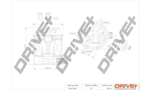Dr!ve+ DP1110.13.0104 Fuel filter DP1110130104