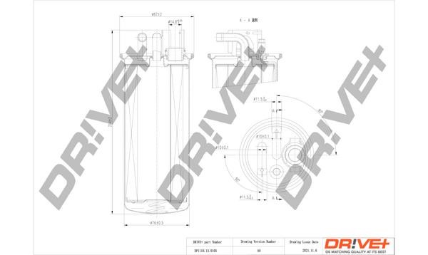 Dr!ve+ DP1110.13.0105 Fuel filter DP1110130105
