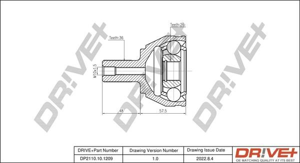 Dr!ve+ DP2110.10.1209 Joint kit, drive shaft DP2110101209