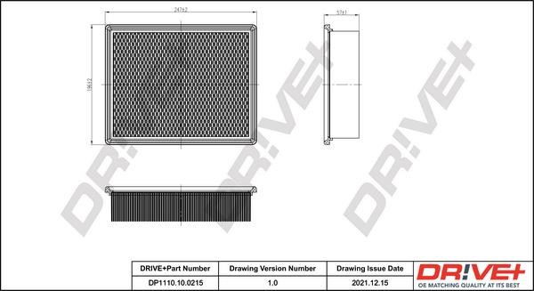 Dr!ve+ DP1110.10.0215 Air filter DP1110100215