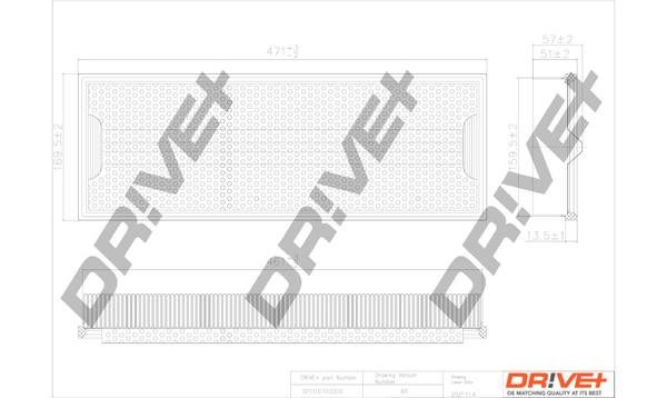 Dr!ve+ DP1110.10.0310 Air filter DP1110100310