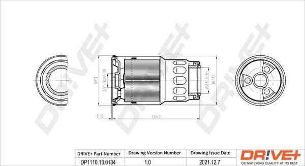 Dr!ve+ DP1110.13.0134 Fuel filter DP1110130134