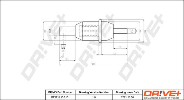 Dr!ve+ DP1110.13.0151 Fuel filter DP1110130151