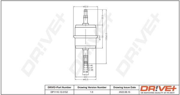 Dr!ve+ DP1110.13.0152 Fuel filter DP1110130152