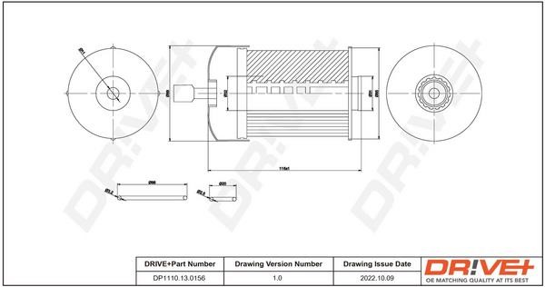 Dr!ve+ DP1110.13.0156 Fuel filter DP1110130156