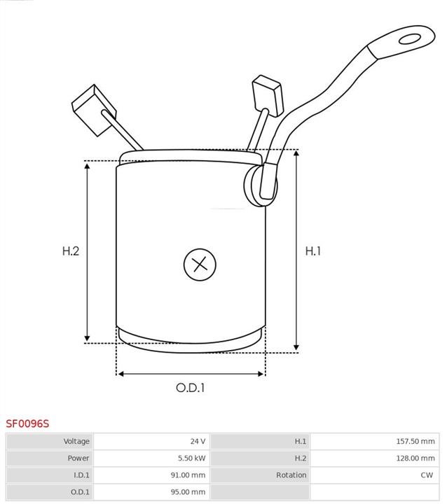 Starter brush assembly AS-PL SF0096S