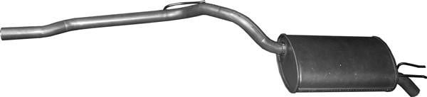 Rear exhaust silencer Renault Twingo: 2172 Polmostrow End Silencer