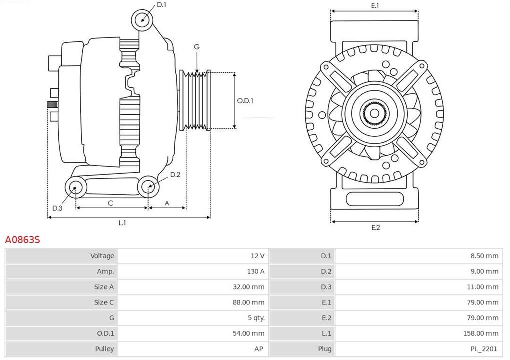 AS-PL Alternator – price 800 PLN