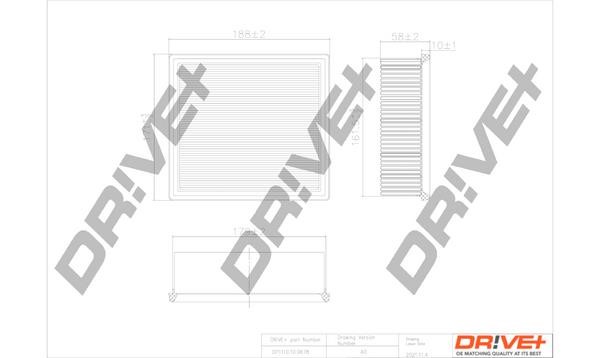Dr!ve+ DP1110.10.0678 Air filter DP1110100678