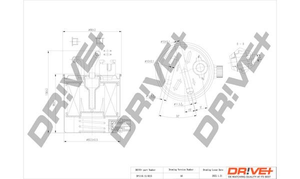 Dr!ve+ DP1110.13.0215 Fuel filter DP1110130215