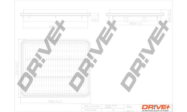 Dr!ve+ DP1110.10.0484 Air filter DP1110100484