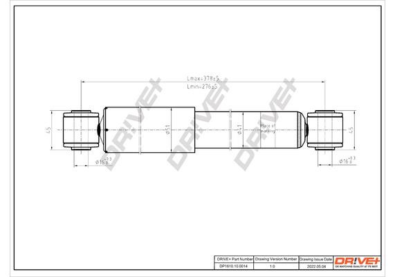 DP1610100014 Dr!ve+ Shock absorber assy