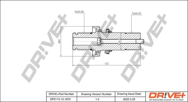 Dr!ve+ DP2110.10.1873 Joint kit, drive shaft DP2110101873