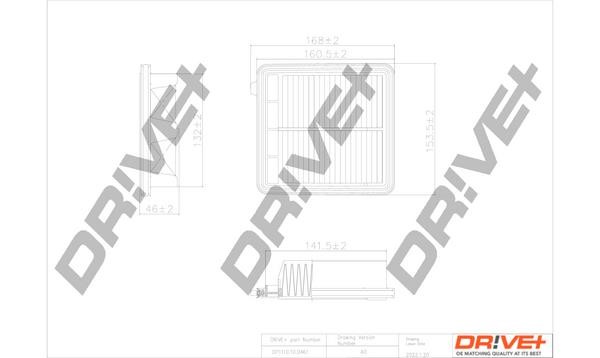 Dr!ve+ DP1110.10.0461 Air filter DP1110100461