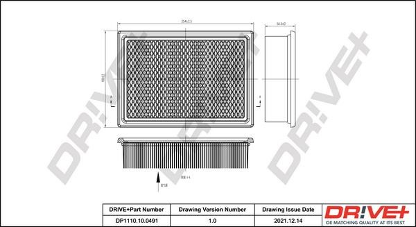 DP1110100491 Dr!ve+ Air filter