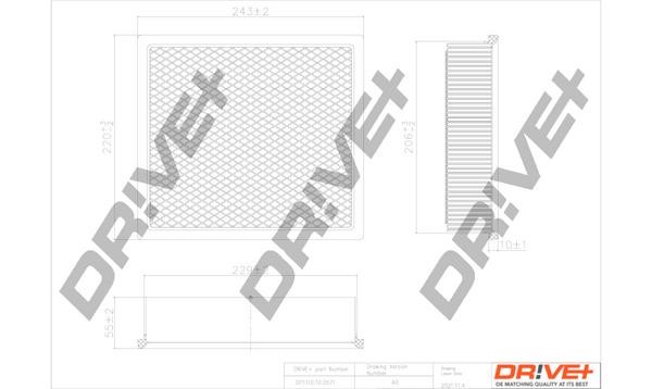 Air filter Dodge Durango: DP1110100571 Dr!ve+ Air filter