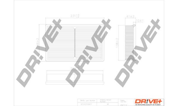 Dr!ve+ DP1110.10.0677 Air filter DP1110100677 DP1110100677 Dr!ve+ Air filter