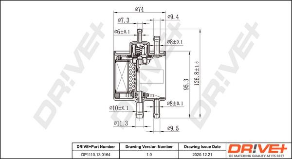 Dr!ve+ DP1110.13.0164 Fuel filter DP1110130164