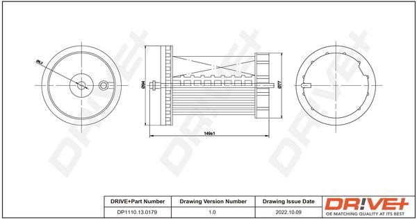 Dr!ve+ DP1110.13.0179 Fuel filter DP1110130179