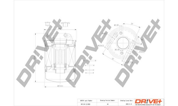 Dr!ve+ DP1110.13.0203 Fuel filter DP1110130203