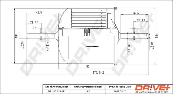 Dr!ve+ DP1110.13.0221 Fuel filter DP1110130221