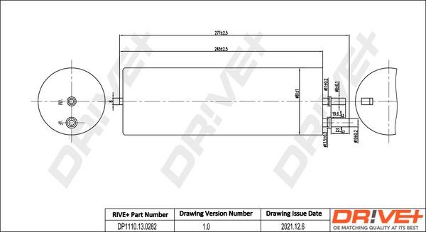 Dr!ve+ DP1110.13.0282 Fuel filter DP1110130282