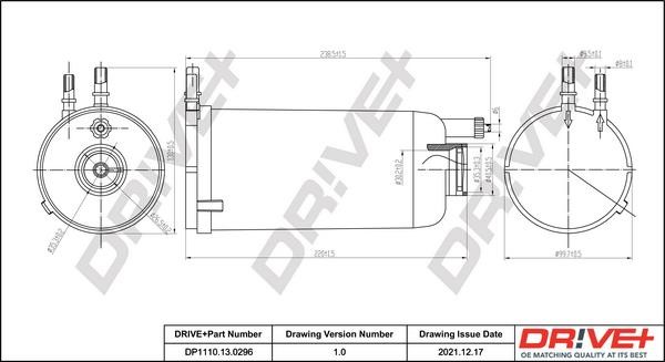 Dr!ve+ DP1110.13.0296 Fuel filter DP1110130296