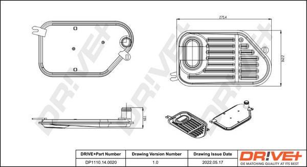 DP1110140020 Dr!ve+ Automatic transmission filter
