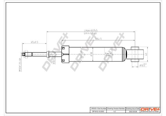 DP1610100202 Dr!ve+ Shock absorber assy