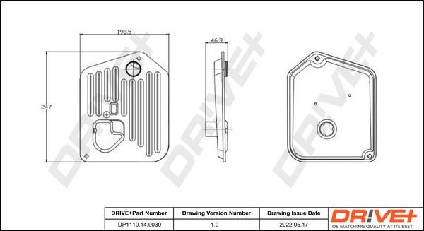 DP1110140030 Dr!ve+ Automatic transmission filter