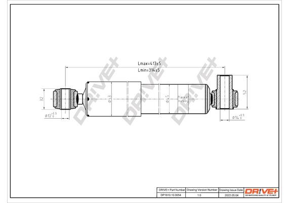 DP1610100054 Dr!ve+ Shock absorber assy