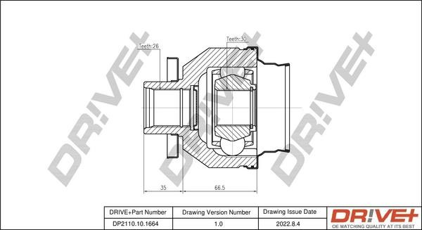 Dr!ve+ DP2110.10.1664 Joint kit, drive shaft DP2110101664