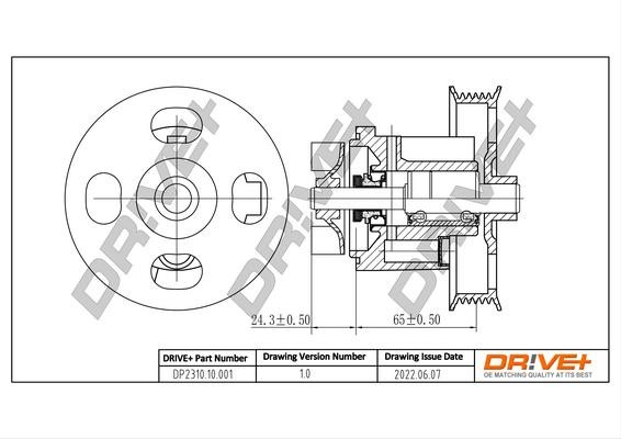 Car water pump Citroen: DP231010001 Dr!ve+ Water pump