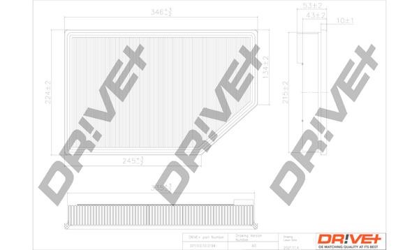 Dr!ve+ DP1110.10.0194 Air filter DP1110100194