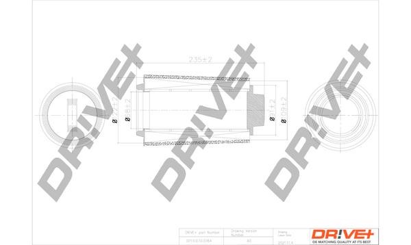 Dr!ve+ DP1110.10.0764 Air filter DP1110100764