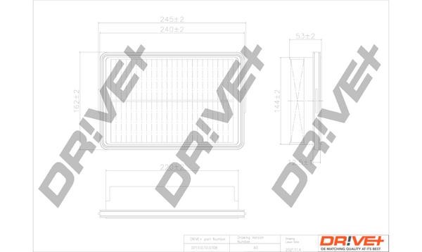 Dr!ve+ DP1110.10.0708 Air filter DP1110100708