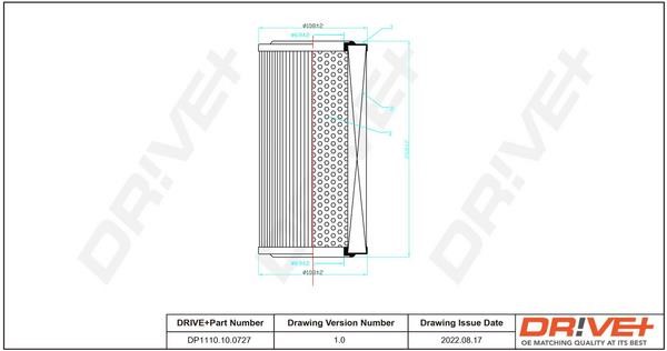 Dr!ve+ DP1110.10.0727 Air filter DP1110100727
