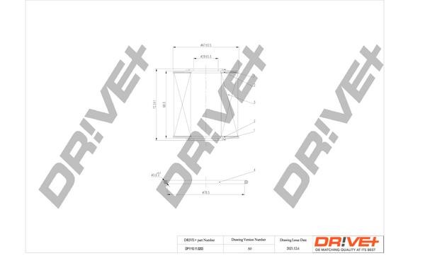 Dr!ve+ DP1110.11.0203 Oil Filter DP1110110203