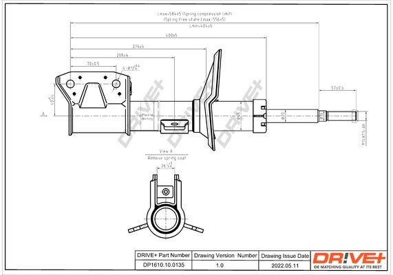 Shock absorbers Dacia: DP1610100135 Dr!ve+ Shock absorber assy