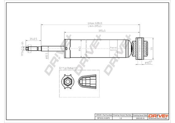 DP1610100073 Dr!ve+ Shock absorber assy