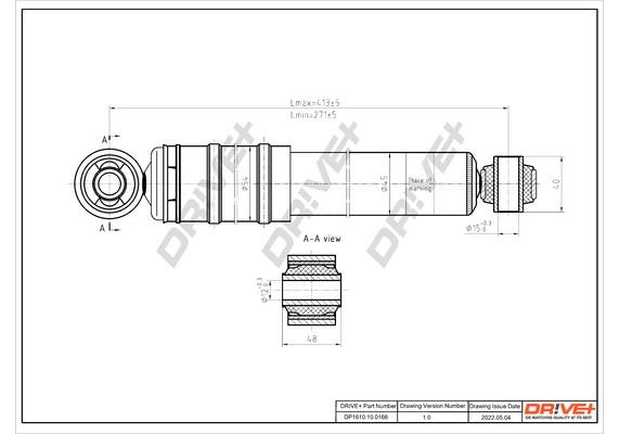 DP1610100166 Dr!ve+ Shock absorber assy
