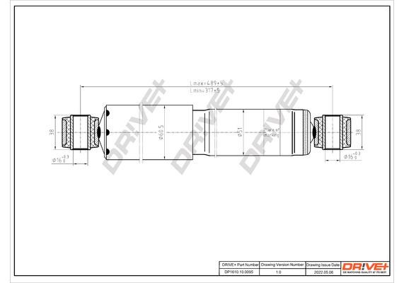 DP1610100095 Dr!ve+ Shock absorber assy