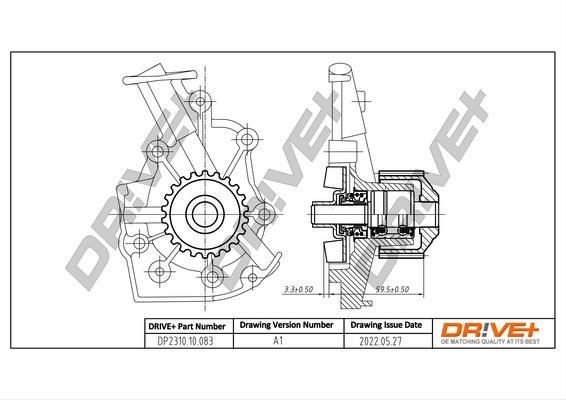 DP231010083 Dr!ve+ Water Pump, engine cooling