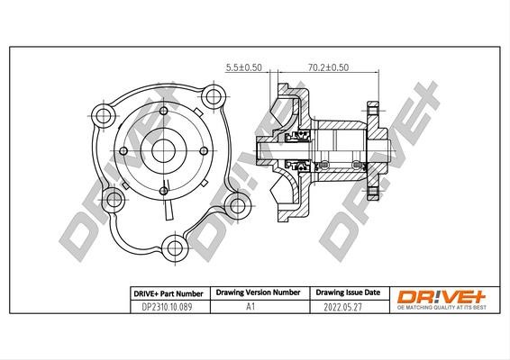 DP231010089 Dr!ve+ Water Pump, engine cooling