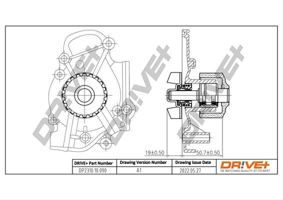 DP231010090 Dr!ve+ Water Pump, engine cooling